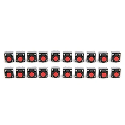 Afbeelding van 20st 6x6x7.3mm tactiele drukknop microschakelaar waterdichte kortstondige toetsschakelaar voor huishoudelijke apparaten, veiligheidsuitrusting, speelgoed, elektronische producten