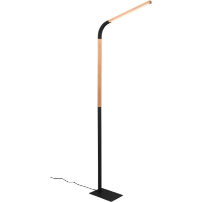 Afbeelding van TRIO NORRIS Vloerlamp Zwart mat incl. 1x SMD 14W Dimbaar Voetschakelaar