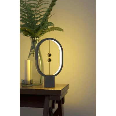 Afbeelding van DesignNest Heng Balance Lamp Ellipse Mini USB C Dark Grey