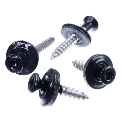 Afbeelding van SECCARO Spenglerschroef 4,5 x 45 mm, RAL 9005 diepzwart, roestvrij staal A2, EPDM afdichtring 15 TX/binnenzeskant, 100 stuks