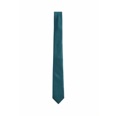 Afbeelding van Next SLIM Textured Stropdas, Heren, Maat: One Size, Teal blue