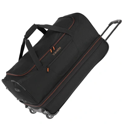 Afbeelding van Travelite Basics Wheeled Duffle 70 Expandable black Trolley Reistas