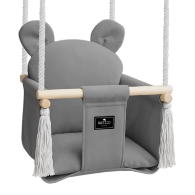 Afbeelding van Natilu Babyschommel, kinderschommel, teddybeer