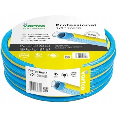 Afbeelding van Vartco 4 lagige tuinslang 3/4&quot; 20m Voedsel veilig Anti Twist flexibele slang Tricot vlecht UV bestendig 25 Bar