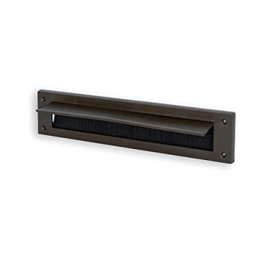 Afbeelding van STORMGUARD Interne Letter Box Brush Cover with Flap Brown 06SR0160000B Borstelafdekking van PVC met klep, Bruin, External 335mm x 75mm (Internal 279mm x45mm)