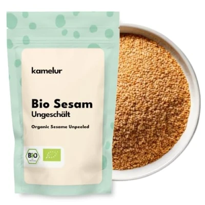 Afbeelding van Kamelur Biologische sesamzaad, ongepeld (2,5 kg), niet geroosterd en zonder toevoegingen