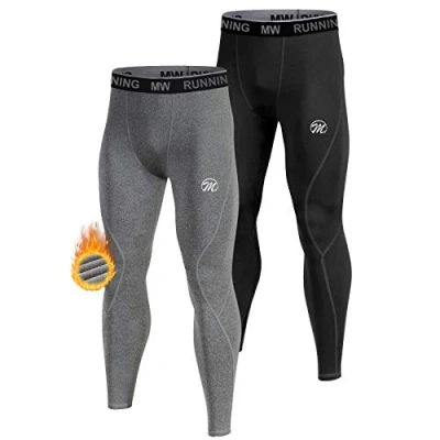 Afbeelding van MEETWEE Thermische onderbroek voor heren, thermo ondergoed, lange winterbroek, leggings, functioneel skiondergoed