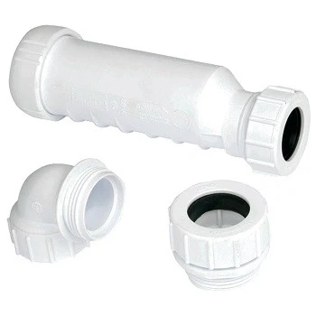 Afbeelding van Hepvo geurafsluiter zonder waterslot inclusief aansluitmof en aansluitbocht met wartel 32 5 4 3108503003