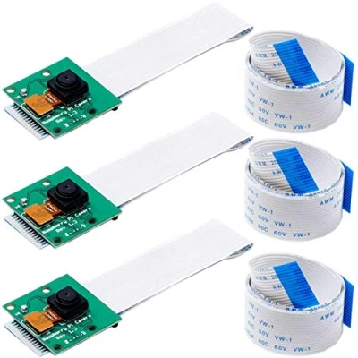 Afbeelding van AZDelivery 3 x Camera met 15cm flex kabel en 100cm compatibel Raspberry Pi Inclusief E Book!