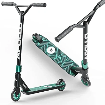 Afbeelding van Apollo Stunt Scooter Genius Pro 4.0 Hoogwaardige Stuntstep Funstep ABEC 9 Kogellagers 100 mm Wielen met Aluminium Kern Funscooter Step