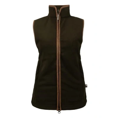 Afbeelding van JACK PYKE Dames Countryman 300g thermische fleece gilet, Donkere Olijf, S