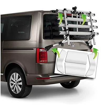 Afbeelding van AlphaShield Lakbeschermingsfolie voor fietsendrager, CAD gesneden, zelfklevende beschermfolie transparant (FX07 compatibel met VW T6)