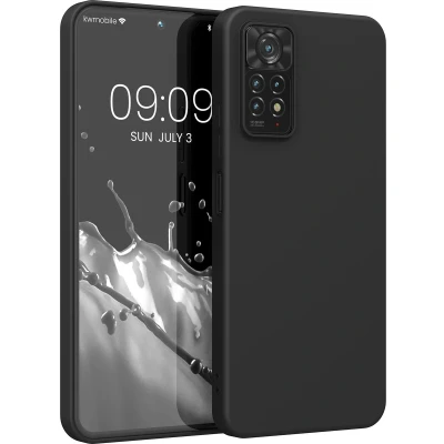 Afbeelding van kwmobile telefoonhoesje geschikt voor Xiaomi Redmi Note 11 Pro / (5G) 12 (4G) Hoesje smartphone Back cover in mat zwart