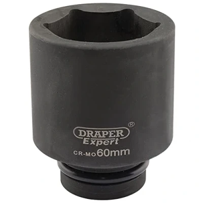 Afbeelding van Draper Expert Hi Torq zeskant diepbedsteeksleutel 1 inch vierkante aandrijving 60 mm