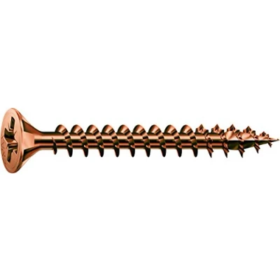 Afbeelding van Spax Spaanplaatschroef platverzonken kop gebruind 4 x 20mm
