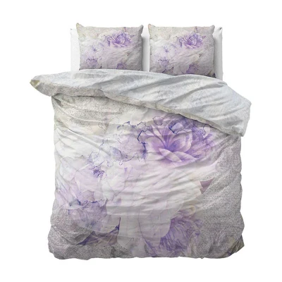 Afbeelding van Dekbedovertrek Katrine White Lits jumeaux (240x200/220 cm) Katoen satijn Wit Manilla Satin Ga naar Dekbed Discounter.nl &amp;