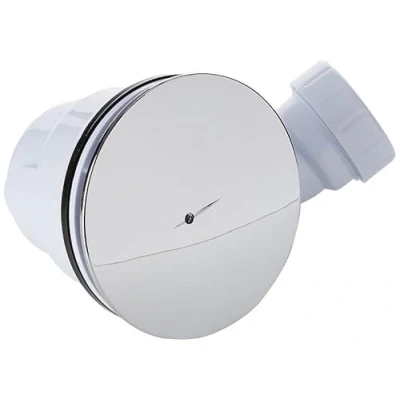 Afbeelding van Trueshopping WAS90 VeeBath Essentials 90 mm Fast Flow, eenvoudig te reinigen douchebak, afvalbak, chroom