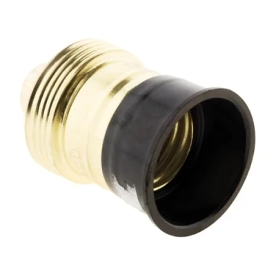 Afbeelding van Fitting E27, staal, messing, bakeliet kraag