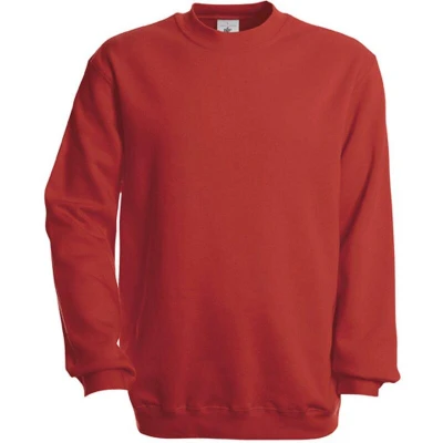 Afbeelding van B&amp;C Crew Neck Sweatshirt Set In CGSET Red