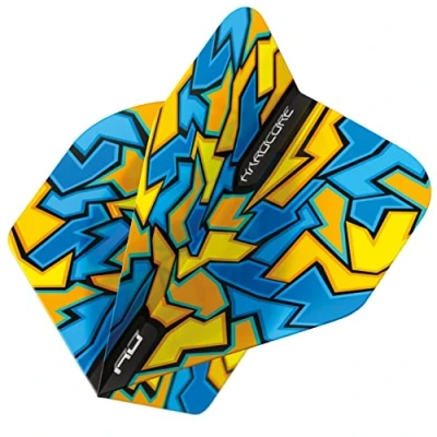 Afbeelding van RED DRAGON Hardcore Radical Blue Crackle dartpijlen 4 sets per pakket (12 in totaal)