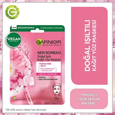 Afbeelding van Garnier Moisture Bomb, hydraterende gezichtsverzorging met groene thee