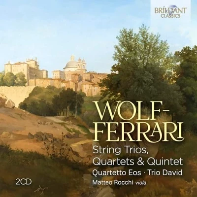 Afbeelding van Matteo Rocchi, Quartetto Eos &amp; Trio David Wolf Ferrari: String Trios, Quartets Quintet (CD)