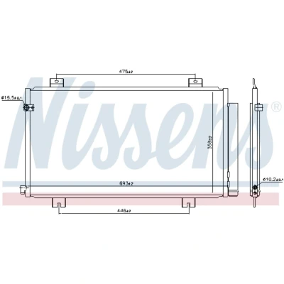 Afbeelding van Nissens Airco condensor 941180