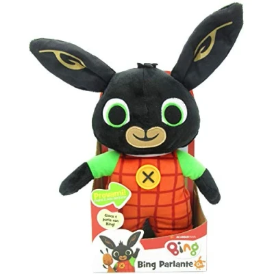 Afbeelding van Giochi Preziosi Bing BNG02000 Pluche dier 33 cm spreker karakter Bing, druk op de knop en vertelt je favoriete zinnen, voor kinderen vanaf 0 maanden