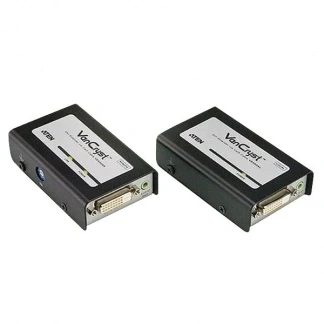 Afbeelding van DVI D met audio verlenger via utp Aten