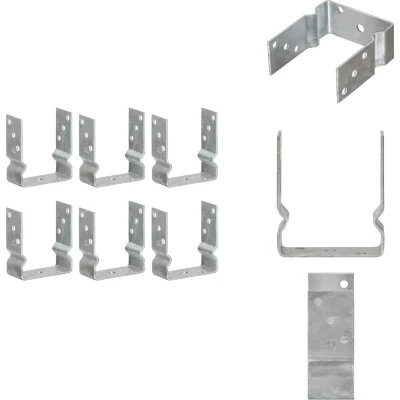 Afbeelding van Grondankers 6 st 12x6x15 cm gegalvaniseerd staal zilverkleurig