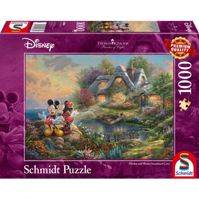 Afbeelding van 999 Games puzzel Disney Mickey &amp; Minnie karton 1000 stukjes