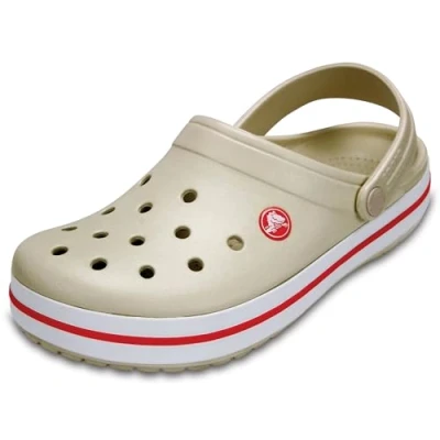 Afbeelding van Crocs Crocband uniseks volwassene Klompen klomp, Stucco/Melon, 37/38 EU