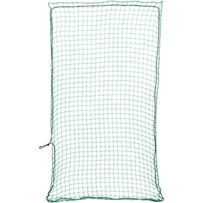Afbeelding van vidaXL Aanhangwagennet elastisch touw 4,5x2,5 m polypropeen groen