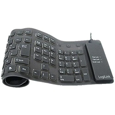 Afbeelding van LogiLink ID0019A toetsenbord USB QWERTZ Duits Zwart
