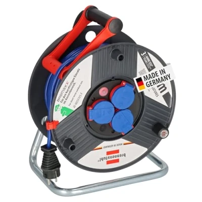 Afbeelding van Brennenstuhl garant ip44 kabelhaspel 50m at n05v3v3 f 3g1 5 blauw 1209830