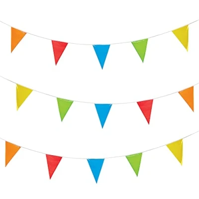 Afbeelding van Baker Ross FX765 Regenboogkleurige Feestslingers Set van 2, Feestversiering voor Verjaardagsfeestjes