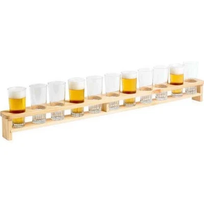 Afbeelding van Cosy &amp; Trendy Bierlat 11 Glazen Hout Cosy&amp;Trendy CX015