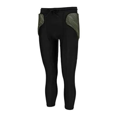 Afbeelding van Reusch Voetbaldoelmansbroek voor heren, gevoerde Eco Short 3/4 met ingenaaide bekleding