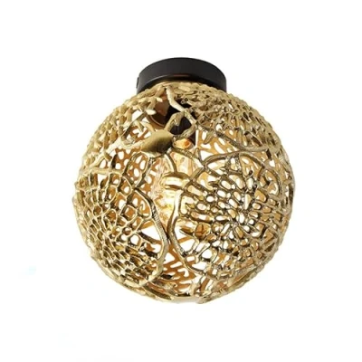 Afbeelding van QAZQA Art deco plafondlamp goud Maro