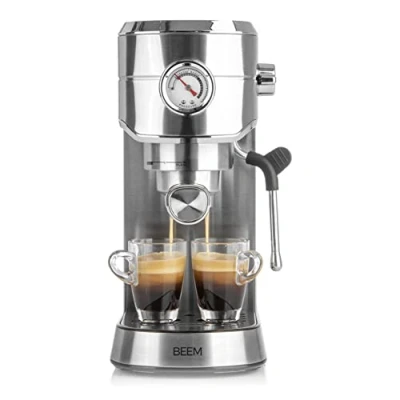 Afbeelding van BEEM Espresso ultieme espressozeefmachine 20 bar voor espresso, cappuccino &amp; Co. met thermoblock verwarmingssysteem PCB temperatuursysteem warmhoudplaat ULKA pomp 1 l waterreservoir