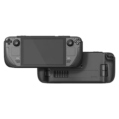 Afbeelding van Skull &amp; Co. GripCase SD for Steam Deck and OLED: A Soft Protective Case with Textured Grips Full Protection Stand, Shock Absorption Non Slip Anti Scratch Cover Design Black