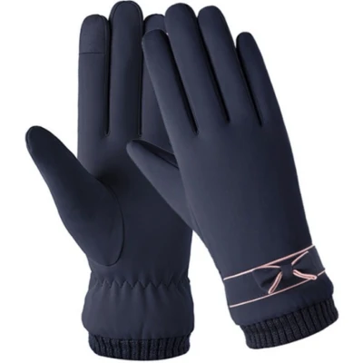 Afbeelding van Hidzo Handschoenen Dames Blauw Maat S/M Touchscreen