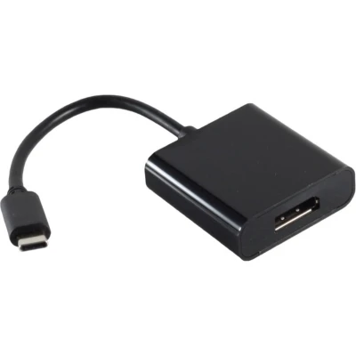 Afbeelding van USB C naar DisplayPort adapter met DP Alt Mode (4K 60 Hz) / zwart 0,15 meter