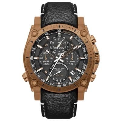 Afbeelding van Bulova Precisionist Champlain herenhorloge Zwart 97B188