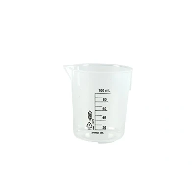 Afbeelding van Moonlab 4 0039 beker met tuit zonder greep, gegradueerd, PP, 100 ml, natuur