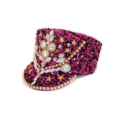 Afbeelding van Harmoniepet Roze Luxe Met Steentjes en Pailletten