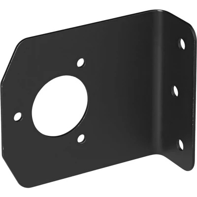 Afbeelding van Pro Plus Stekkerdooshouder Metaal Gehoekt 9.4 x 10.9 cm Zwart Geschikt voor 7 en 13 Polige Stekkerdoos