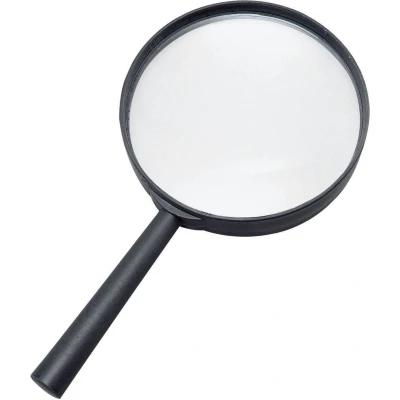 Afbeelding van Rubies Detective vergrootglas zwart kunststof 18 cm Carnaval accessoires