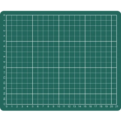 Afbeelding van Snijmat Rillstab A5 220 x 153 mm Uniek zelf herstellend materiaal Groen 3 laags