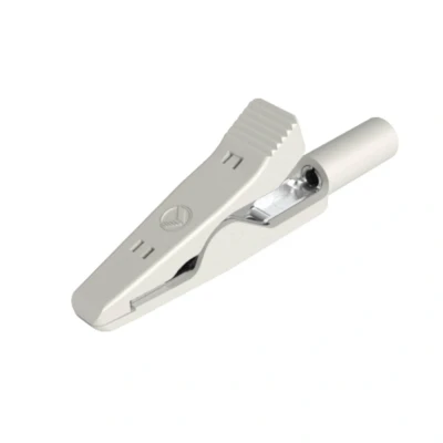 Afbeelding van SKS Hirschmann MA 1 Miniatuur krokodilklem Wit Klembereik (max.): 4 mm Lengte: 41.5 stuk(s)